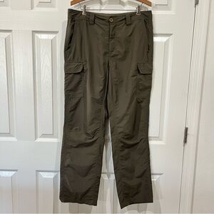 Eddie Bauer Men's Cargo Hiking Pants Green Size 34X32